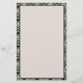 アールデコ黒タン文房具 便箋 (正面)