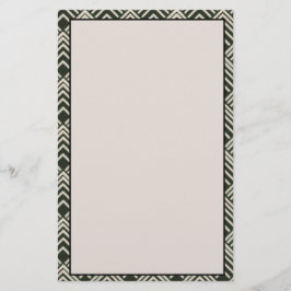 アールデコ黒タン文房具 便箋