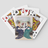 アールデコ1920年代の女性。トランプ トランプ (裏面)