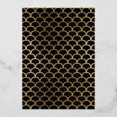 アールデコ1920年大晦日パーティー 箔招待状 (裏面)