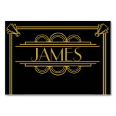 アールデコ1920結婚の座席表 テーブルナンバー (正面)