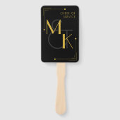 アールデコ1920結婚年代のサービス用手扇風機 ハンドファン (正面)