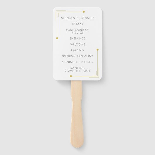 アールデコ1920結婚年代のサービス用手扇風機 ハンドファン (裏面)