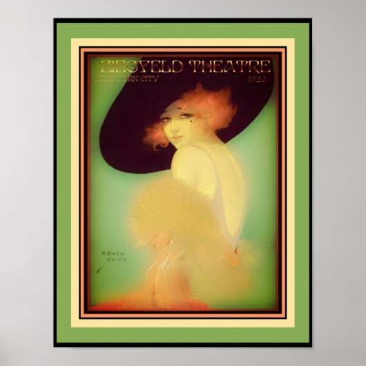 アールデコ1920 Ziegfeld劇場 ポスター (正面)
