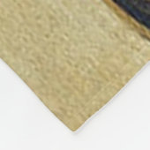 アールデコ1922ヴィンテージ蝶フラッパーが逃げる フリースブランケット (角)