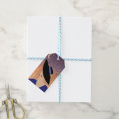 アールデコ1930年代の女性とクライスラー建物 ギフトタグ (より糸付き)