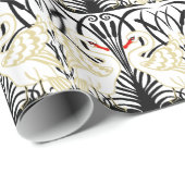 アールデコ2羽の白鳥 ラッピングペーパー (ロールコーナー)