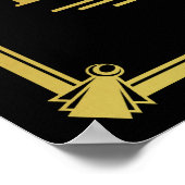 アールデコ20のスタイル「RESERVED sign」 ポスター (角)