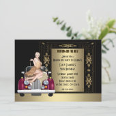 アールデコ20の誕生日パーティー 招待状 (スタンド正面)