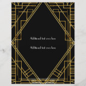 アールデコ20ズブラック金ゴールドグラムイベントチラシ チラシ (裏面)