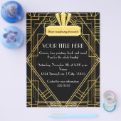 アールデコ20ズブラック金ゴールドグラムイベントチラシ チラシ (シングル)