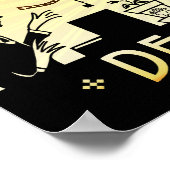 アールデコ20sレトロサニーの態度感動的 ポスター (角)