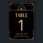 アールデコ20s黒と金ゴールド結婚のテーブル番号 テーブルナンバー<br><div class="desc">黒い背景と豪華なヴィンテージ幾何学的パターンを備えたアールデコ20sブラックと金ゴールドのテーブ結婚ル・ナンバーを使用しはっきりしたて、披露宴に金ゴールドエレガンスのtouchを追加する。これらのテースタイリッシュブル番号は、Decoのテーマとシームレスに混結婚合し、洗練されたゲストを導く。カスタマイズやアシスタンスに関感じしては、私は連絡自由に – 私は全ての詳細が完璧であることを保証するためにここにいる！</div>