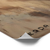 アールデコ3人の女性が傘を差す ポスター (角)