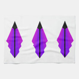 アールデコ3型紫茶タオル キッチンタオル