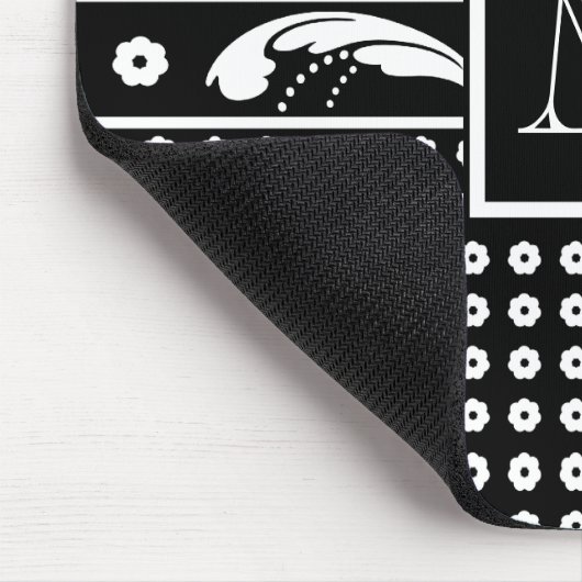 アールデコ30sエレガンスフォーマルフローラダマスク マウスパッド (コーナー)