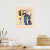 アールデコ3 Paul Powaret Dresses by Paul Iribe ポスター (キッチン)