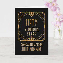 アールデコ50周年記念50年 カード