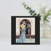 アールデコ50TH誕生日ギャツビーテーマ招待状 招待状 (スタンド正面)