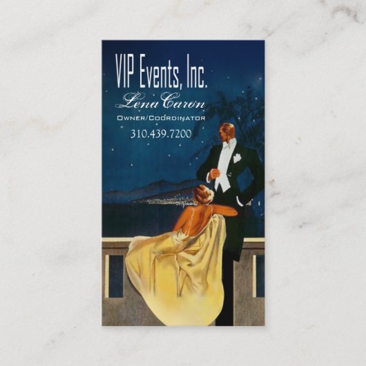 "アールデコ"の-イベントプランナー、調整者 名刺 (正面)