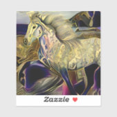 アールデコ アイスランドの馬 シール (シート)