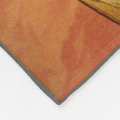 アールデコ、アルフォンスミュシャ、ヴィンテージアート フリースブランケット (角)