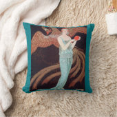 アールデコ、アールヌーボーの綿の装飾用クッション クッション (ブランケット)