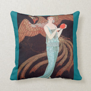 アールデコ、アールヌーボーの綿の装飾用クッション クッション
