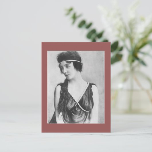 アールデコ、アールヌーボーの美しい、インスパイアフラッパー ポストカード (スタンド正面)