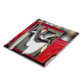 アールデコ・ウーマン・イン・レッド・スポーツ・カー タイル (側面)