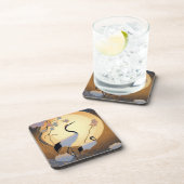 アールデコ カモシカ ハードプラスチック コースター セット (右側)