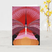 アールデコ カード (黄色い花)