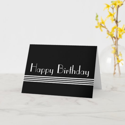 アールデコ カード (黄色い花)