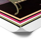 アールデコ"ガールオンチャイズ"プリント12 x 16 ポスター (角)