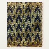 アールデコ・ギャツビー・グラモー幾何学模様モノグラム プランナー手帳 (裏面)