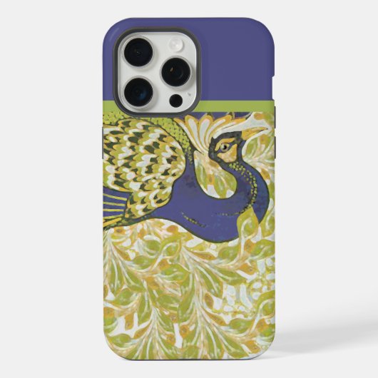 アールデコ・クジャク iPhoneケース (裏面)