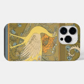 アールデコ・クジャク iPhoneケース (裏面横)