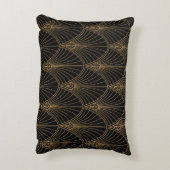 アールデコ：クラシック幾何学模様。 アクセントクッション (裏面(縦))