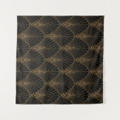 アールデコ：クラシック幾何学模様。 タペストリー (正面(横))