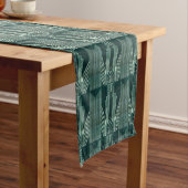 アールデコ，グリーン，ブラック，パターン，アールヌーボー,ヴィンテージ ロングテーブルランナー (インサイチュ)