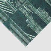 アールデコ,グリーン,ブラック,パターン,アールヌーボー,ヴィンテージ 薄葉紙 (詳細)