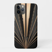 アールデコ ゴールド ファン 幾何学 エレガンス Case-Mate iPhoneケース (裏)