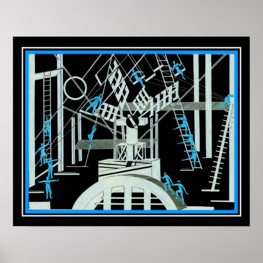 アールデコ「サタン・バレエ」 - Aleksandra Ekster 1922 ポスター (正面)