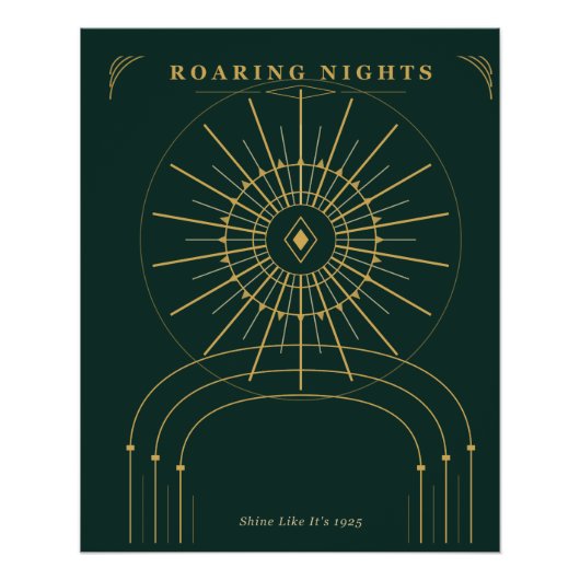 アールデコ・サンバースト ポスター (正面)