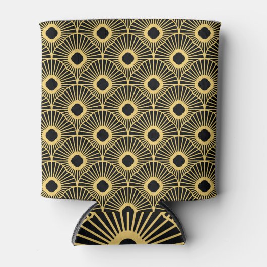 アールデコ：シ華美ームレスパターン 缶クーラー (正面)