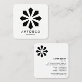 アールデコ スクエア名刺 (正面/裏面)