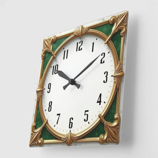 アールデコ スクエア壁時計 (傾斜)