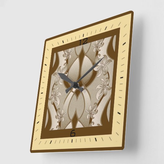 アールデコ スクエア壁時計 (傾斜)