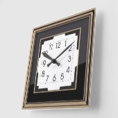 アールデコ スクエア壁時計 (傾斜)