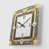 アールデコ スクエア壁時計 (傾斜)
